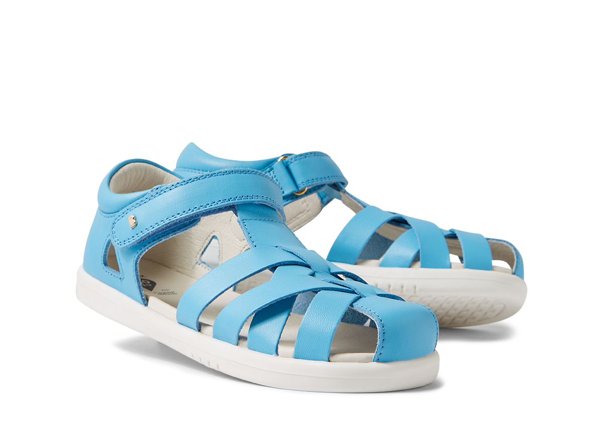Sandales Bobux Barefoot Kid+ Tropicana II Pour Enfant - Cuir QuickDry, Bout Fermé - Confortables Et Pratiques