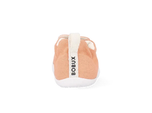 Calzado respetuoso Xplorer Scamp Orgánica Peach Parfait de BOBUX España y Portugal para los primeros pasos del bebé, color durazno.