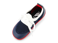 I Walk Play Knit Navy + Red