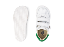 Zapatos barefoot I Walk Riley en blanco y esmeralda para unisex, de la marca BOBUX ESPAÑA Y PORTUGAL, en imagen.