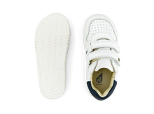 Zapatos barefoot I Walk Riley para mujer y hombre en color blanco y azul marino de BOBUX ESPAÑA Y PORTUGAL, estilo cómodo y flexible