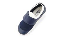Zapatos deportivos barefoot I Walk Dimension III de BOBUX en color azul marino y blanco para unisex, vista lateral del calzado.