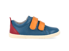 Calzado barefoot I-Walk Grass Court Tidal Teal y Cranberry para niño, marca BOBUX España y Portugal, con suela flexible y diseño cómodo.