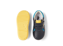 Calzado barefoot I Walk Baseline para niño en color navy y azul, con suela flexible y diseño ergonómico de BOBUX ESPAÑA Y PORTUGAL.