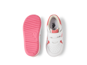 Calzado Barefoot I-Walk Baseline White + Pink Cyclemen para Niño