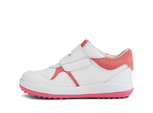 Calzado Barefoot I-Walk Baseline White + Pink Cyclemen para Niño