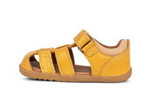 Calzado respetuoso Step Up Roam Chartreuse para bebés, con suela flexible y diseño cómodo para los primeros pasos.