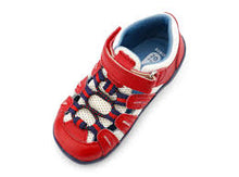 Calzado Step Up Summit para bebés en rojo y azul marino, de BOBUX ESPAÑA Y PORTUGAL, ideal para los primeros pasos.
