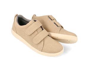 Calzado Barefoot Kid+ Grass Court Canvas Oat Milk para Niño