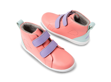 Bota Barefoot Kid+ Grass Court High Ocean Coral + Mauve Combo para Niña