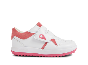 Calzado Barefoot I-Walk Baseline White + Pink Cyclemen para Niño