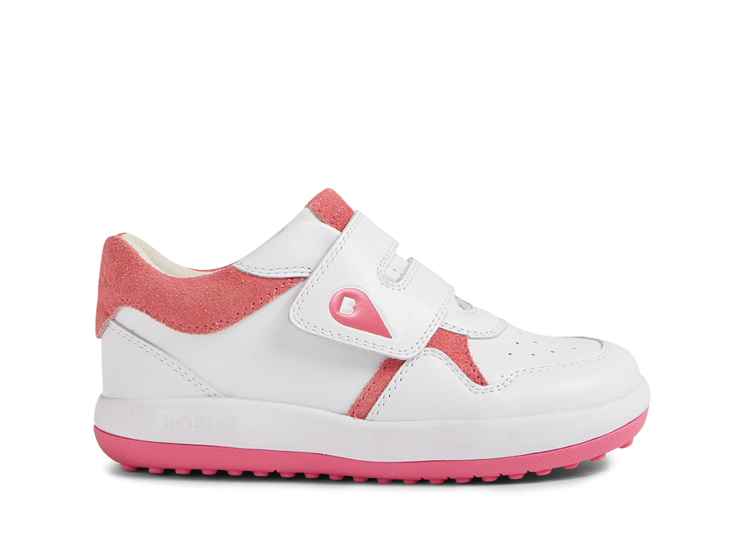 Calzado Barefoot I-Walk Baseline White + Pink Cyclemen para Niño