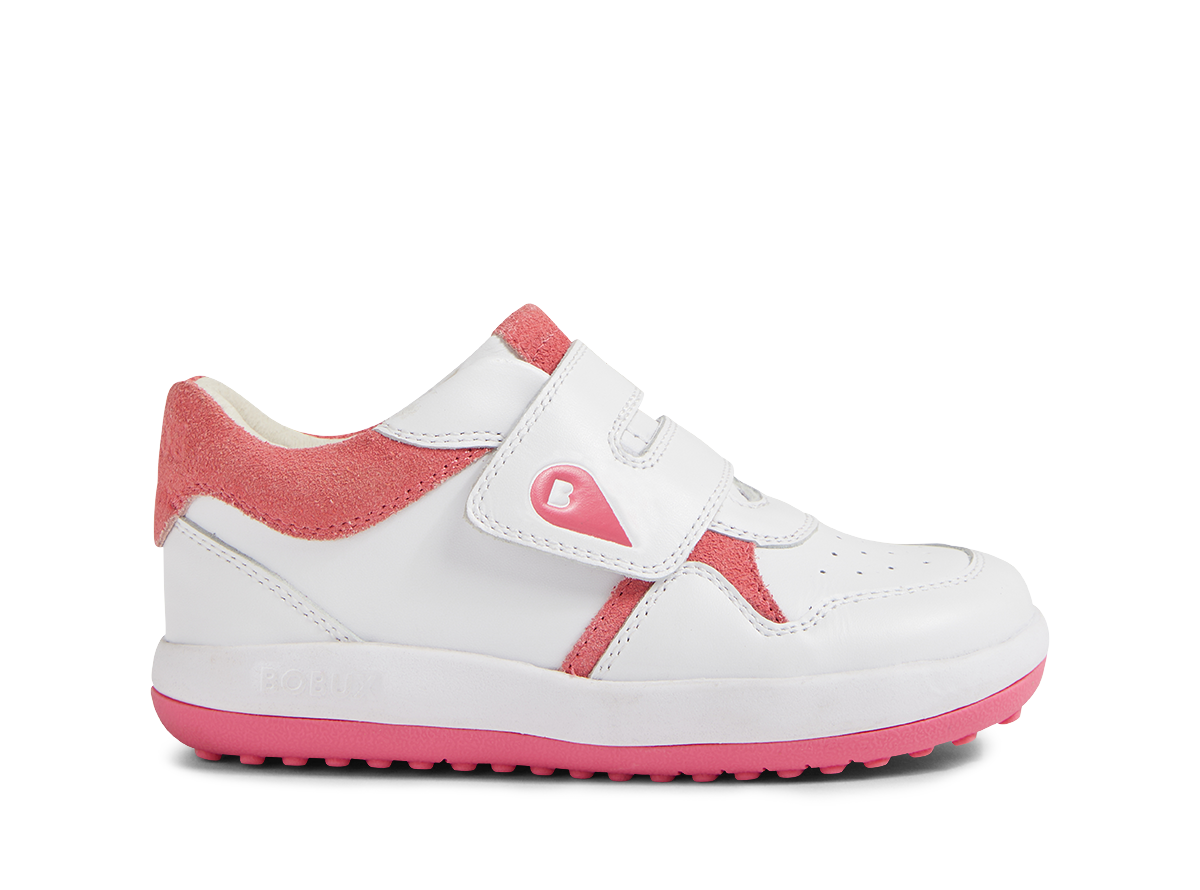 Calzado Barefoot I-Walk Baseline White + Pink Cyclemen para Niño