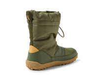Zapatos deportivos barefoot para niño BOBUX España Paden Bronze Green, calzado cómodo y flexible para niños.