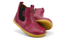 Bota Barefoot I-Walk Jodhpur BOBUX para niña en color arándano, diseñada para comodidad y estilo infantil.