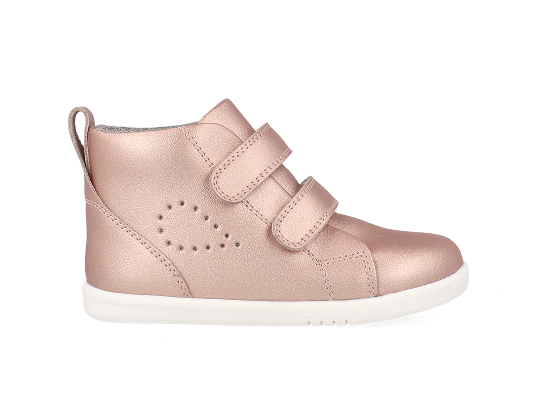 Bota Barefoot I-Walk Grass Court High Oro Rosa para Niña