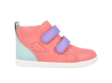 Bota Barefoot I-Walk Grass Court High Combo Coral Océano + Malva para Niña