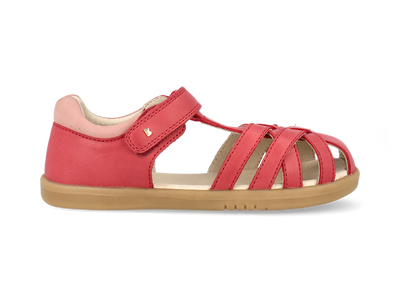 Sandalia Barefoot Kid+ Cross Jump Mineral Red + Rose para Niña