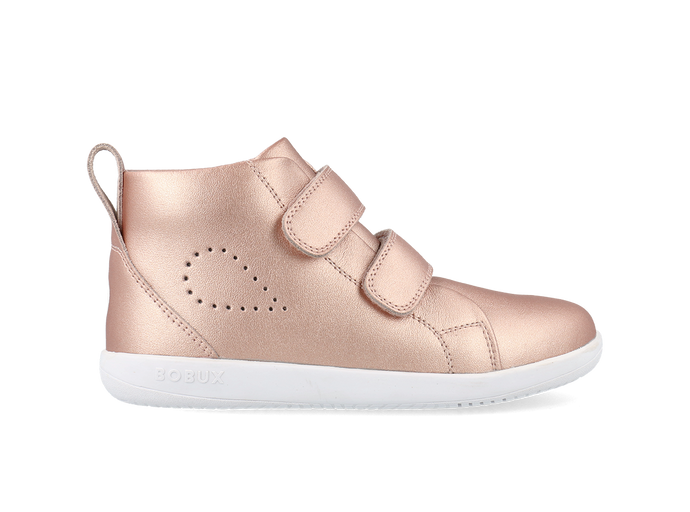 Bota Barefoot Kid+ Grass Court High Oro Rosa para Niña