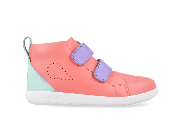Bota Barefoot Kid+ Grass Court High Ocean Coral + Mauve Combo para Niña