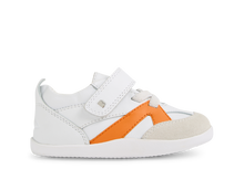 Calzado Respetuoso Xplorer Chase White + Orange Peel para los Primeros Pasos de tu Bebé