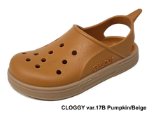 Sandalias Boatilus CLOGGY en color calabaza y beige, con diseño cómodo y estilo casual para mujer.