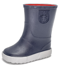 Botas náuticas Boatilus en color azul marino y blanco, con diseño resistente y estilo náutico para uso en exteriores.