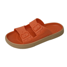 Sandalias Boatilus ROCKSY en color coral y beige, con diseño cómodo y estilo casual, vistas desde arriba en la imagen.