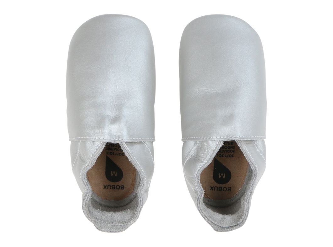 Suela Blanda Patucos Respetuoso Simple Plata Shoe